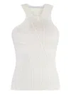 Talia Byre Cotton Tank Top In White