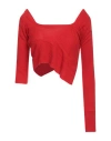 Talia Byre Woman Sweater Red Size Xxl Virgin Wool, Cashmere In Red