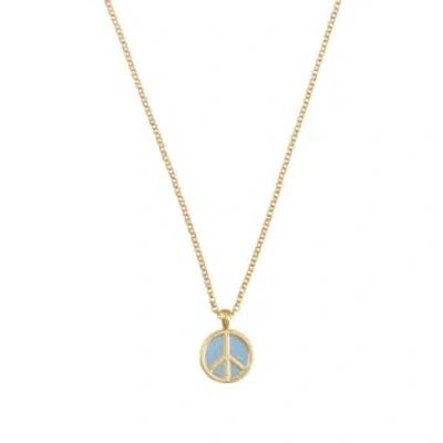 Talis Chains Blue Peace Pendant Necklace