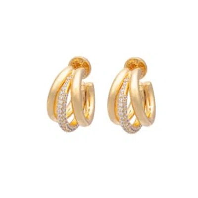 Talis Chains Claw Earrings In Gold