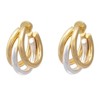 Talis Chains Claw Earrings Duo In Gold/silver
