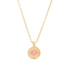 TALIS CHAINS EVIL EYE PENDANT NECKLACE – PINK