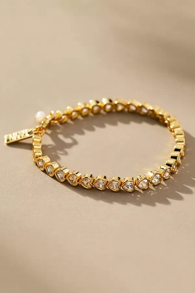 Talis Chains Hearts Tennis Bracelet In Gold