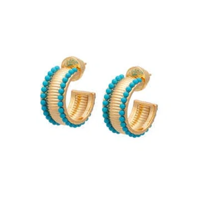 Talis Chains Manhattan Flat Hoop Earrings In Gold