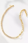 Talis Chains Miami Hearts Tennis Necklace In Gold