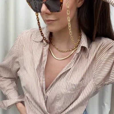 Talis Chains Monte Carlo Tort Sunglasses Chain In Gold