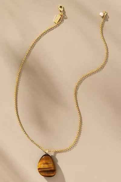 Talis Chains Stone Pendant Necklace In Gold