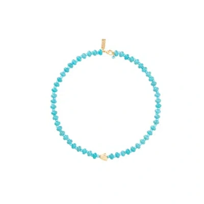Talis Chains Turquoise Beaded Choker In Blue