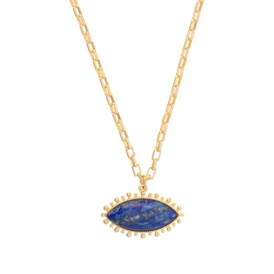 Talis Chains Women's Blue / Gold Lapis Pendant Necklace
