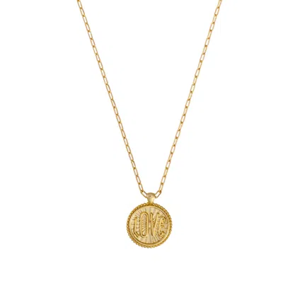 Talis Chains Women's Love Pendant Necklace- Gold