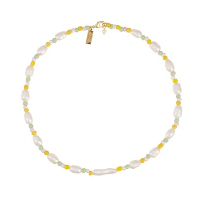 Talis Chains Women's Pearly Delight Necklace- Multicolour In Gold