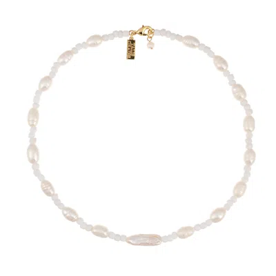 Talis Chains Women's Pearly Delight Necklace- White