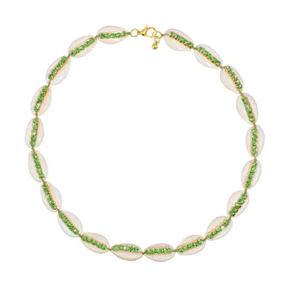 Talis Chains Women's Shell Necklace - Green
