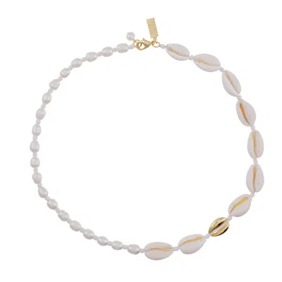 Talis Chains Women's Shell Necklace - White