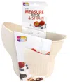 Talisman Designs 2-in-1 Measure Rinse & Strain For Grains, Fruit, And Beans, 2 Cups In White