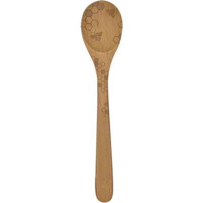 Talisman Designs Beechwood Mixing Spoon, Honey Bee Collection, Set Of 1 In Brown