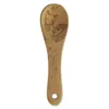 Talisman Designs Laser Etched Beechwood Mini Spoon, Woodland Collection, Bear In Multi