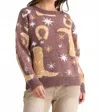 Talisman Lucky Boots Sweater In Chocolate In Brown