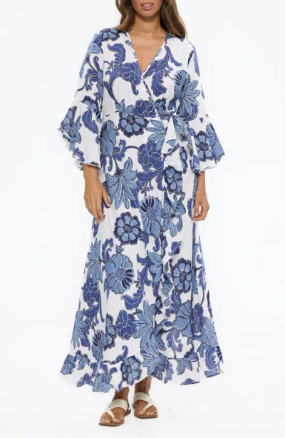 Talisman The Label Carly Wrap Maxi Dress In White