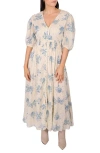Talisman The Label Halo Smocked Waist Maxi Dress