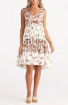 Talisman The Label Lucky Charm Crepe Sundress