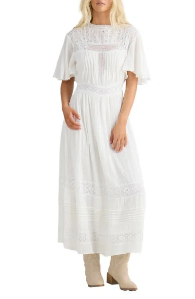 Talisman The Label Romy Lace Maxi Dress In White