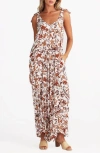 Talisman The Label Temple Floral Wide Leg Jumpsuit In Marbella