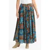 Talisman The Label Twighlight Patchwork Print Cotton Maxi Skirt