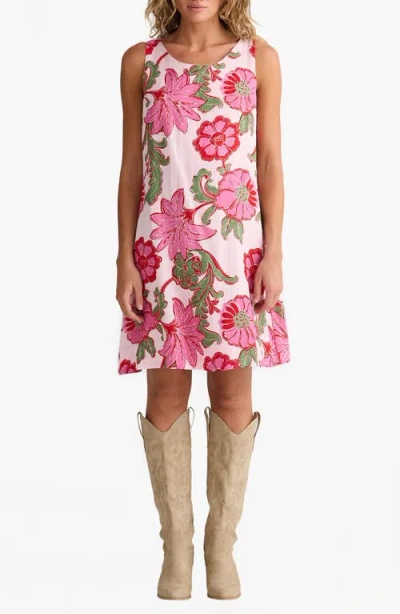 Talisman The Label Zephyr Floral Shift Dress In Pink