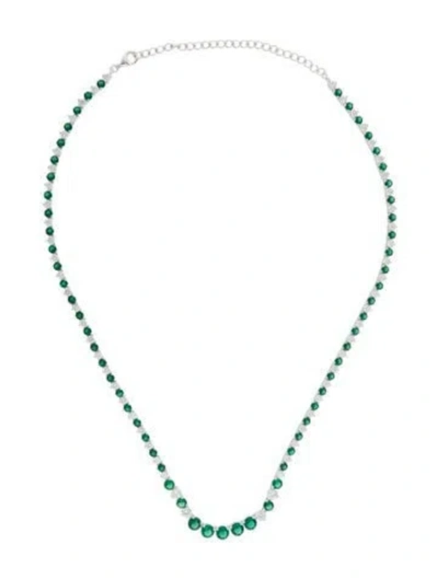 Pre-owned Talita London Crystal Collar Necklace, 18.75"