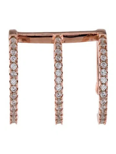 Pre-owned Talita London Crystal Rays Ear Cuff In Multi