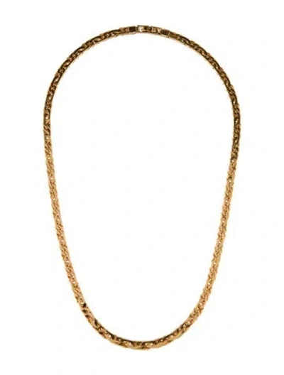 Pre-owned Talita London Flat Chain Necklace, 16.5" In Multi