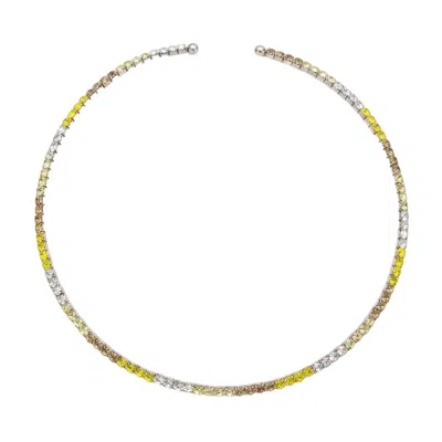 Talita London Women's Gold Inner Light Choker Silver Champagne In Multi