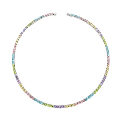 Talita London Women's Inner Light Choker Silver Candy In Multi