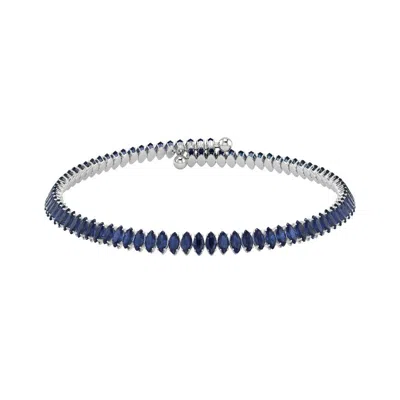 Talita London Women's Marquise Choker Blue