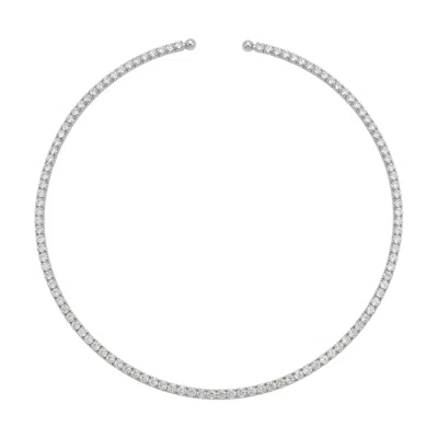 Talita London Women's Silver Inner Light Choker Sparkle In Metallic