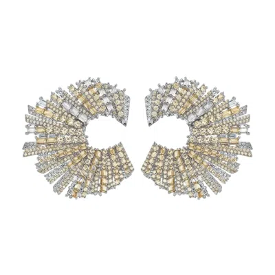 Talita London Women's Yellow Starstruck Earrings Champagne In Gold