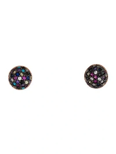 Pre-owned Talita London Zircon Crystal Boom Boom Stud Earrings