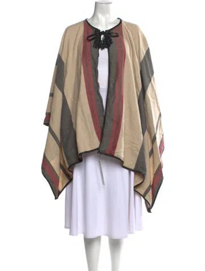 Pre-owned Talitha Cashmere Striped Sweater In Brown