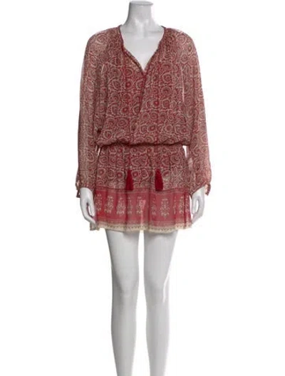Pre-owned Talitha Silk Mini Dress In Neutral
