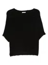 Talking Walls Alpaca Wool Jumper In Black