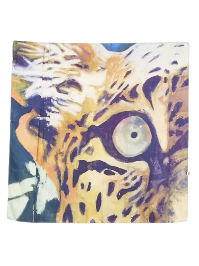 Talking Walls Ela Leopard Scarf In Multi