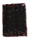 Talking Walls Ela Stardust Fringed Scarf In Multi