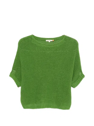 Talking Walls Juliette Knitted Sweater In Green