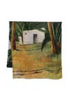 Talking Walls Multi-coloured Printed Scarf In Multi