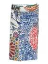 Talking Walls Patchwork-print Midi Skirt In Multi