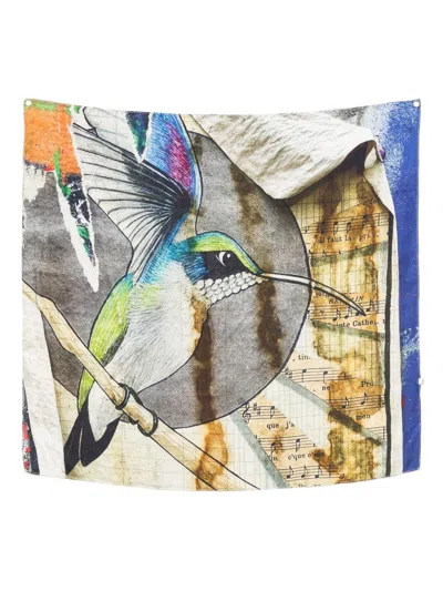 TALKING WALLS TALKING WALLS PRINTED SILK FOULARD