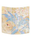Talking Walls Printed Silk Foulard In Neutral