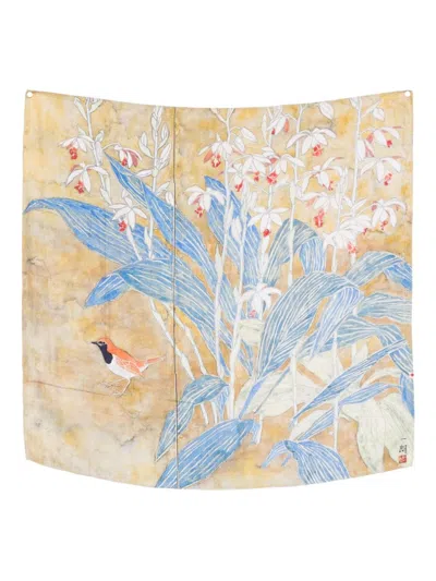 TALKING WALLS TALKING WALLS PRINTED SILK FOULARD