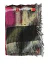 Talking Walls Ela Chromas Fringed Scarf In Multi